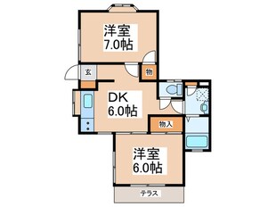 サンビレッジ菅沼Ｂの物件間取画像